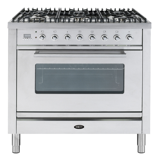 Boretti VT96IXGBE cuisinière gaz 90cm 6 becs inox BE Art Craft