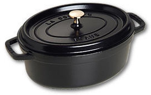Staub Cocotte Ovale 29cm - noir - 1 Staub Cocotte Ovale 29cm - noir - 1