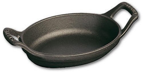 Staub Mini plat - ovale - 15cm - noir - 1 Staub Mini plat - ovale - 15cm - noir - 1