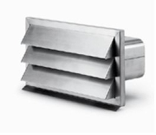 Novy 906407 muurdoorvoer in inox met terugslagklep - 1