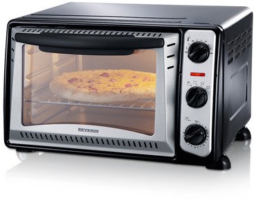 Severin TO2034 Toast Oven 20L Gourmet-Back zwart-zilver