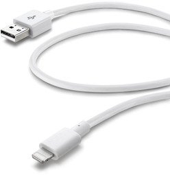 Cellularline Data kabel, Apple lightning, wit