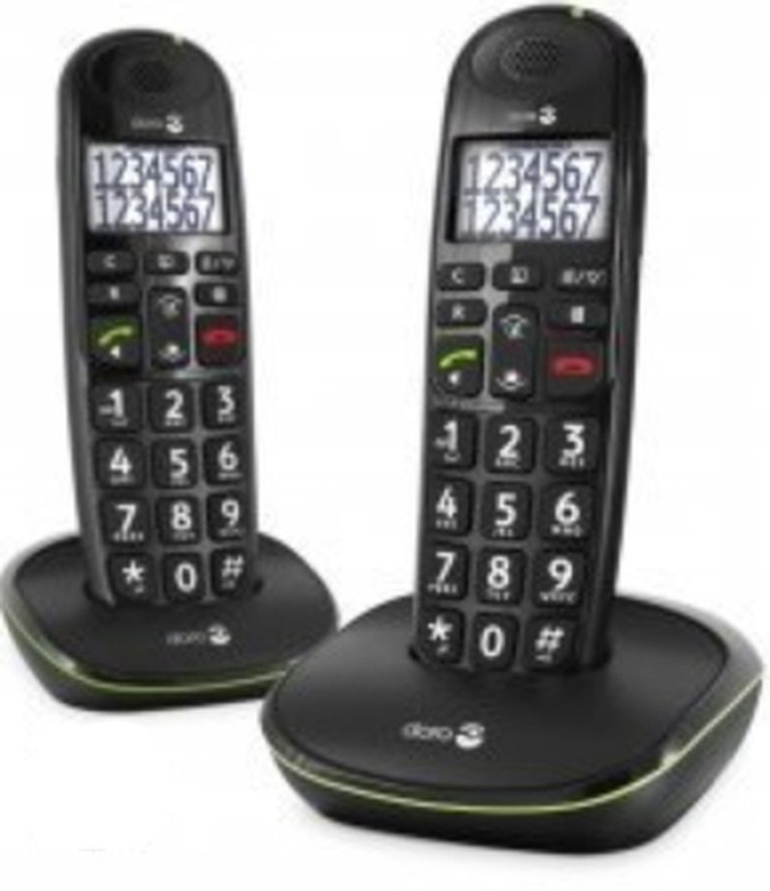 Doro PhoneEasy 110 - Duo DECT telefoon - Zwart