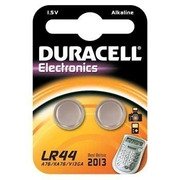 Duracell Button Cell LR44, Large, Blister 2, 105 mAh