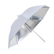 Falcon Eyes Flitsparaplu UR-32S Zilver/Wit 80 cm Falcon Eyes Flitsparaplu UR-32S Zilver/Wit 80 cm