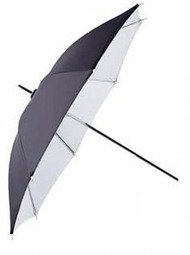 Falcon Eyes Flitsparaplu UR-48WB Wit/Zwart 122 cm