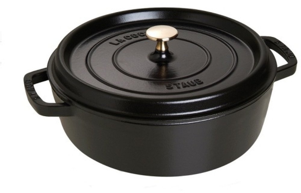 Art & Craft Staub Lage Ronde Cocotte 26 cm 3,8 l - Zwart |  | 3272341126252 aanbieding
