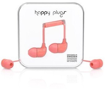 Happy Plugs Stereo InEar Headset InEar, Coral