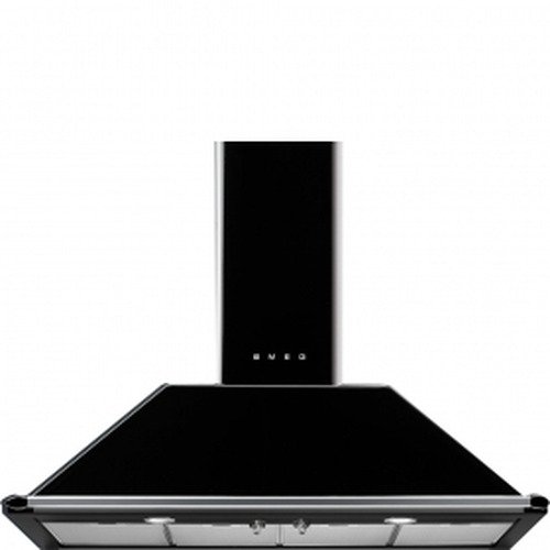 Smeg KT110BLE Decoratieve Muurdampkap Victoria 110cm A Zwart - 1
