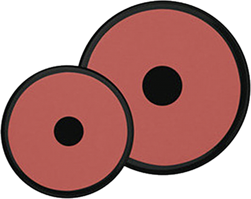 Garmin plaques collantes pour pied ventouse (1 petite/1 gran - 1