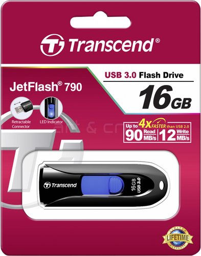 Transcend 16GB JetFlash 790, Black - 3