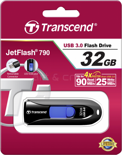 Transcend 32GB JetFlash 790, Black - 3