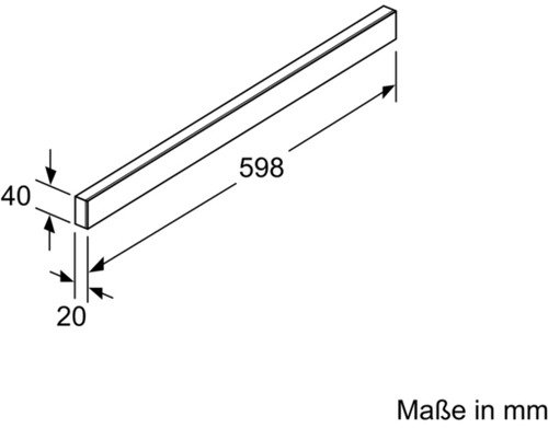 Siemens LZ46850 Bandeau de finition Design 60cm - 2