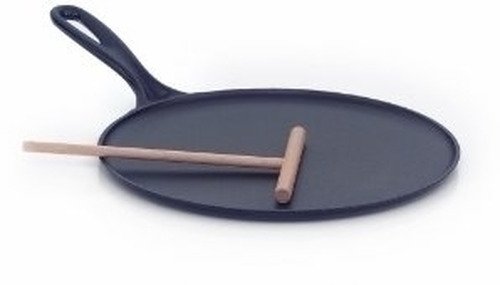 Le Creuset Gietijzeren Pannenkoekpan Mat Zwart 27cm - 1