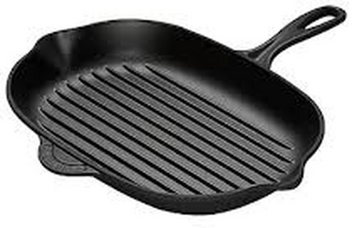 Le Creuset Gietijzeren Ovale Grillpan Mat Zwart 32cm - 1
