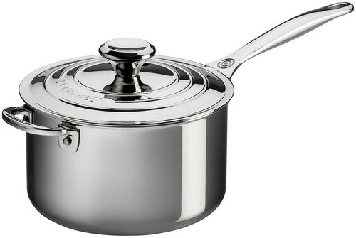 Le Creuset Rvs Steelpan met Extra Handvat 20cm 3,8l - 1