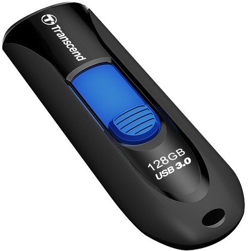 Transcend 128GB JetFlash 790 USB 3.0/ 3.1 Black Capless - 1