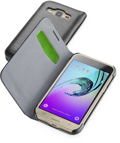 Cellularline Samsung Galaxy J3 hoesje book essential zwart - 1