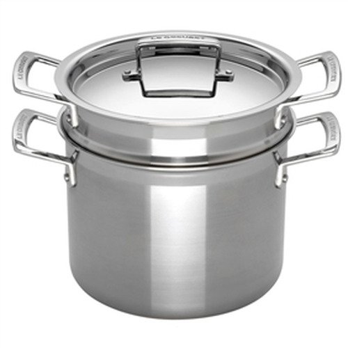 Le Creuset Magnetik Kookpan met Stoominzet Rvs 20cm 5l - 1