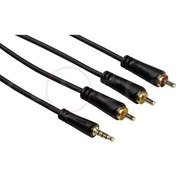 Hama audio/video kabel 3,5mm jack - 3 cinch, 1,5m 3 ster Hama audio/video kabel 3,5mm jack - 3 cinch, 1,5m 3 ster