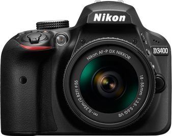 Nikon D3400 Body + 18-55mm - Zwart Nikon D3400 Body + 18-55mm - Zwart