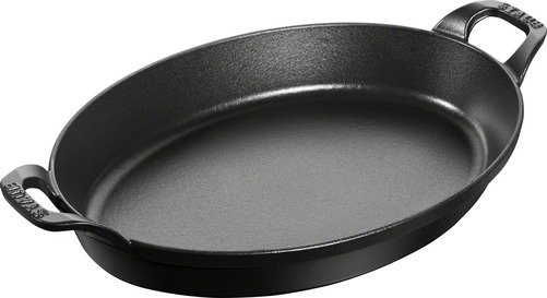 Staub Stapelbaar bord - ovaal - 37 cm - zwart - 1