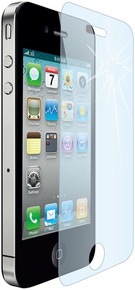 Muvit screen protector Tempered Glass voor Apple iPhone 4/4S