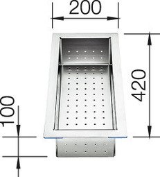 Blanco Inzetbakje rvs