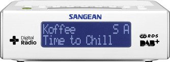 Sangean DCR-89, radio-rÃ©veil numÃ©rique, DAB+, blanc