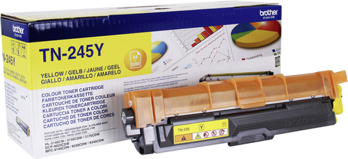 Brother Tn-245Y Yellow Toner 2.200 Pages - 1