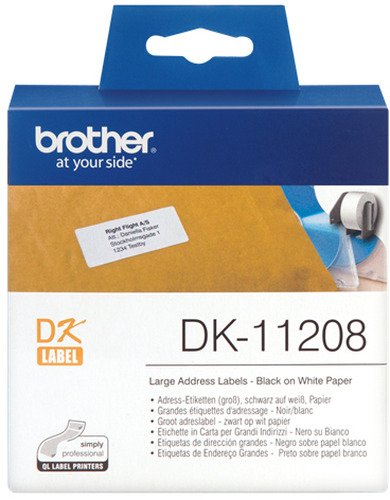 Brother DK11208 DK-Tape 38 x 90mm (400 pcs) - 1