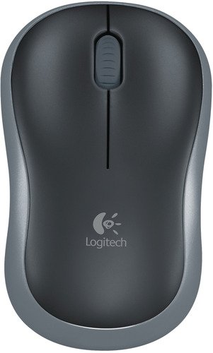 Logitech M 185 Cordless Notebook Mouse USB black / grey - 1