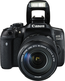 Canon EOS 750D Body + 18-135mm - Zwart Canon EOS 750D Body + 18-135mm - Zwart