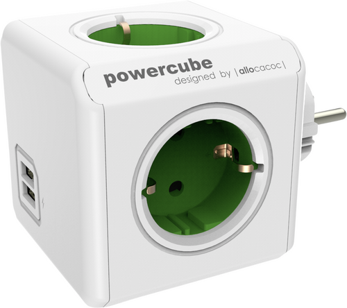 allocacoc PowerCube Original Green USB (NL) - 1