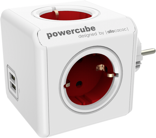 allocacoc PowerCube Original Red USB (NL) - 1