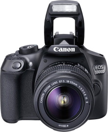 Canon EOS 1300D Body + 18-55mm IS - Zwart Canon EOS 1300D Body + 18-55mm IS - Zwart