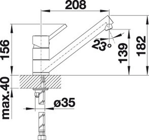 Blanco Mitigeur Antas chrome HD/HP - 5