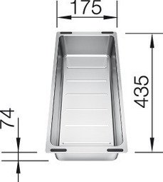 Blanco Bakje rvs (voor Silgranit)