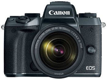 Canon EOS M5 Body + 18-150mm - Zwart 1279C047AA Canon EOS M5 Body + 18-150mm - Zwart 1279C047AA