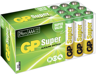 1x24 GP Super Alkaline Micro AAA LR 03 PET Box 03024AB24