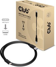 Club 3D USB 3.1 Type-C to Type-A Cable 1M/3ft 10Gbps Fast