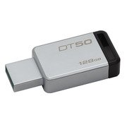 Kingston 128GB USB 3.0 DataTraveler 50 (Metal/Black) Kingston 128GB USB 3.0 DataTraveler 50 (Metal/Black)