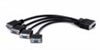 Matrox monitor adapter cable - LFH60 to quad HD15 - 1foot Matrox monitor adapter cable - LFH60 to quad HD15 - 1foot