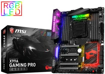 MSI Moederbord INT S2011-3 X99A Gaming PRO CARBON MSI Moederbord INT S2011-3 X99A Gaming PRO CARBON