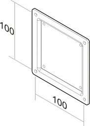 NewStar FPMA-VESA100 - adapterkit - zwart