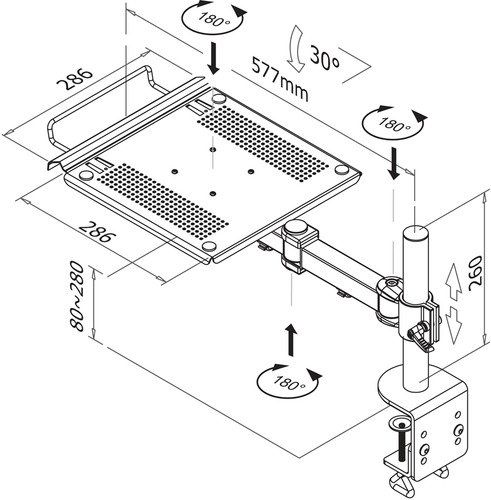 Neomounts by Newstar NOTEBOOK-D100 - Zwart - 11