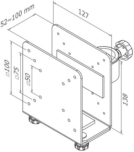 Neomounts by Newstar THINCLIENT-10 - Zilver - 9