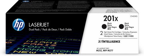 HP Toner CF 400 XD zwart nr. 201 X - 1