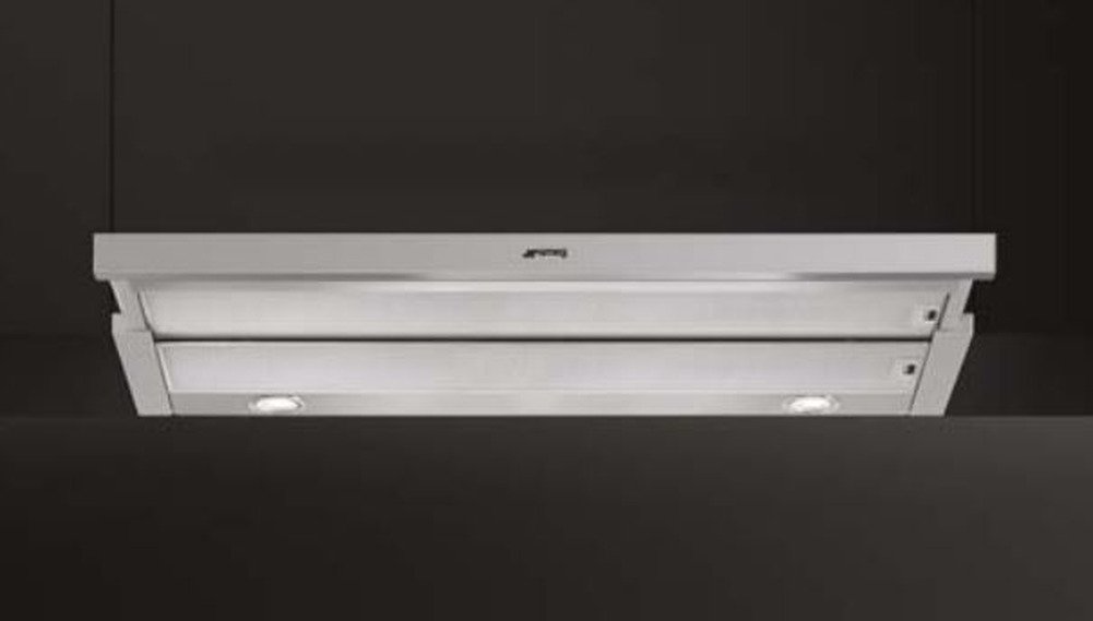 Smeg KSET999XE afzuigkap Semi-inbouw (uittrekbaar) Zilver 647 mÂł/uur A