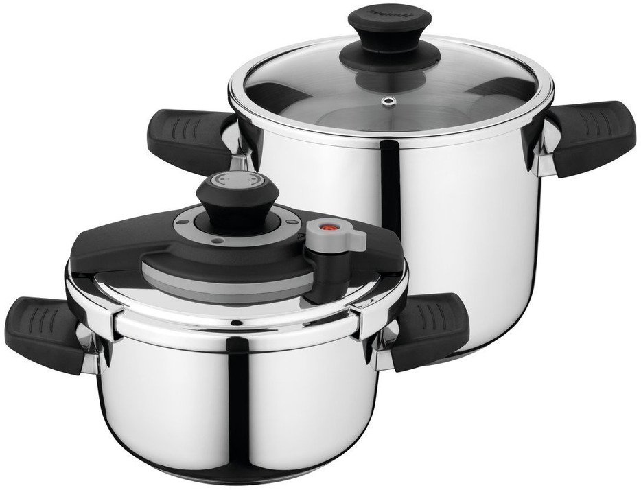 BergHOFF 4-delig snelkookpannenset 4+7L Vita - Essentials | Potten&Pannen | Keuken&Koken - Keukengerei | 5413821064680 met grote korting
